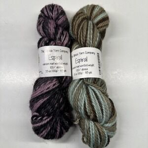 The Alpaca Yarn Company Espiral Bosenberry Jam Mint Chip 100% Hank Skein Lot